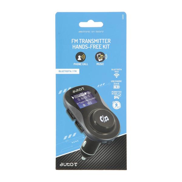 AUTO-T Transmetteur Radio FM/MP3/Kit mains libres Bluetooth/Allume-cigare