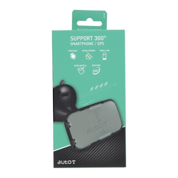 AUTO-T Support ventouse smartphones/GPS Auto antivibration - Taille universelle
