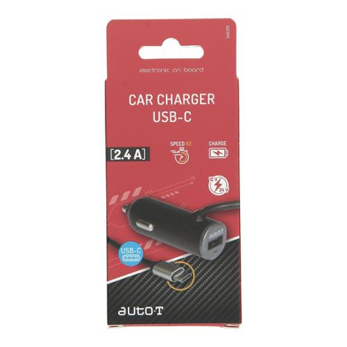 Kit chargeur 12/24V 2,4A + USB avec nouveau connecteur Type C