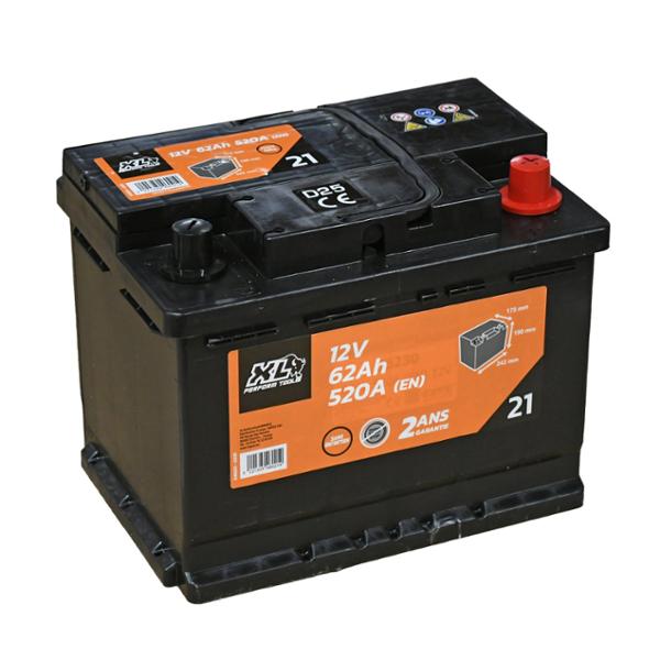 XL Perform Tools Batterie 21 Auto 12V 520A 62Ah L2