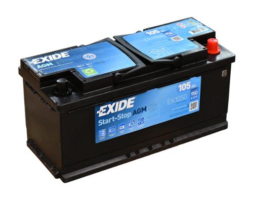 EXIDE EK1050 BATTERIE VOITURE STOP&START 105Ah 950A AGM  L06
