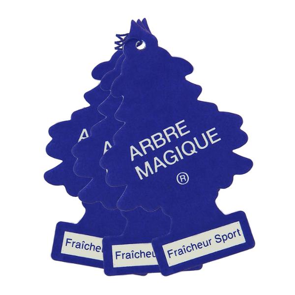 ARBRE MAGIQUE lot de 3 cartes parfumées à suspendre au rétroviseur sport