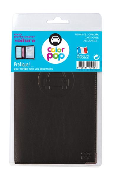 COLOR POP black certificate folder