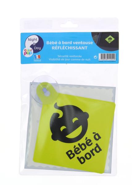 BEBE A BORD REFLECHISSANT AVEC VENTOUSE