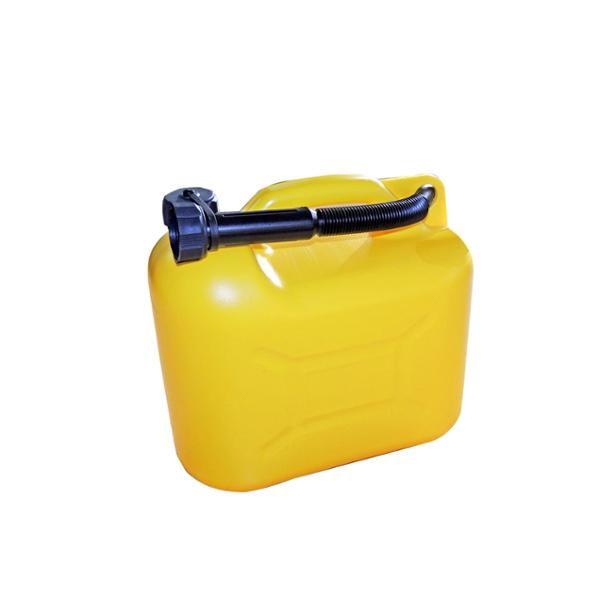 Jerrican 10litres jaune dimensions l15 x h30 x p30 cm