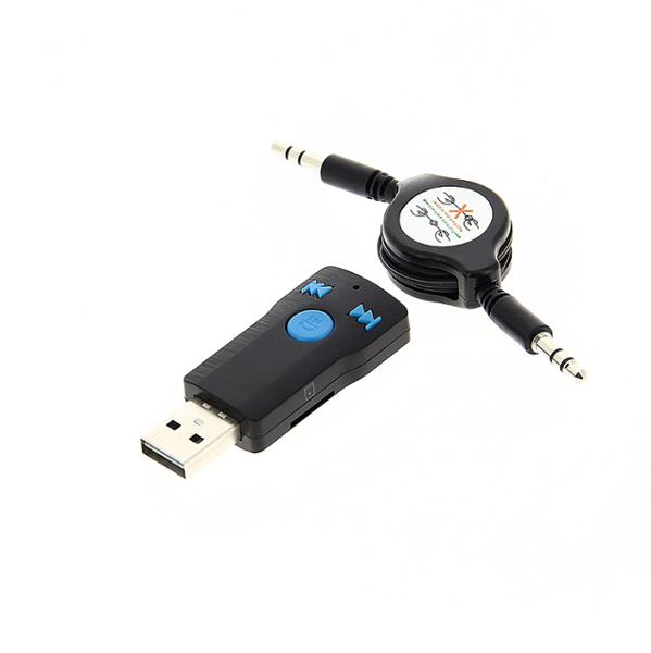 PROBUDGET Kit main libre par récepteur bluetooth sur prise auxiliaire