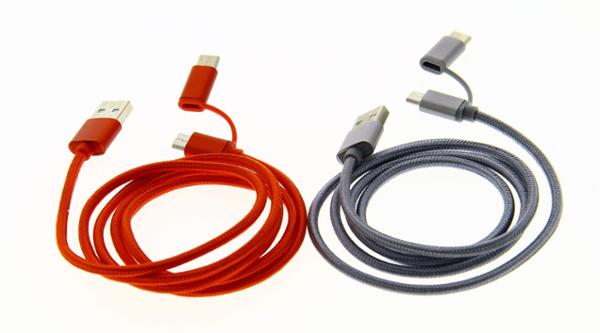 PROBUDGET Câble recharge téléphone USB 2 en 1