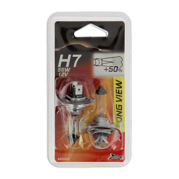 XL TECH 2 Ampoules H7 Longview 55W haute luminosité