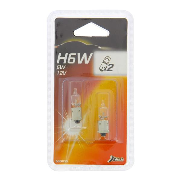 XLTECH 680055 2 Ampoules H6W Veilleuses Avant et Feux de Recul
