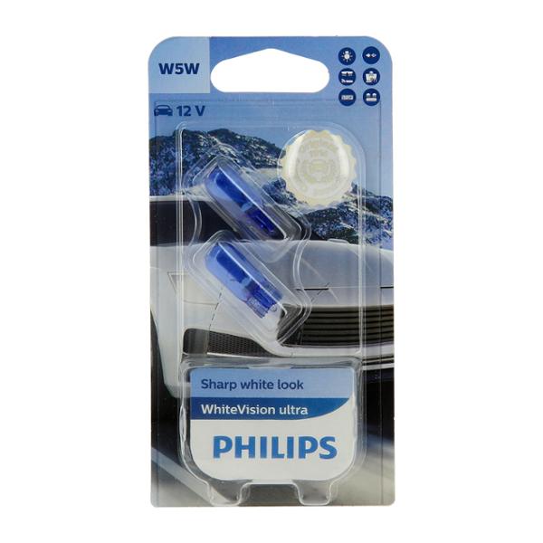 PHILIPS 2 W5W WhiteV ultra