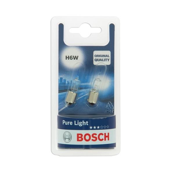 BOSCH Pure Light 2 ampoules H6W 12V 6W