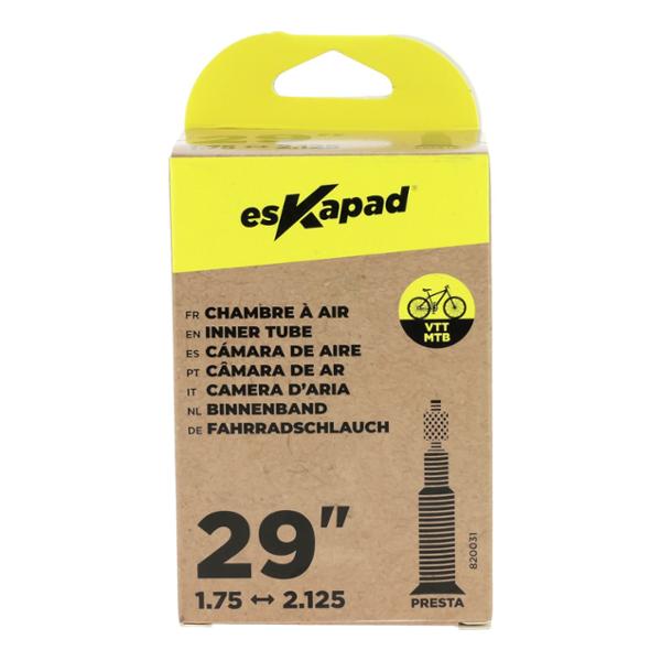 esKapad Chambre A Air VTT 29 pouces x1,75 à 2,125 Valve Presta 47/57-622