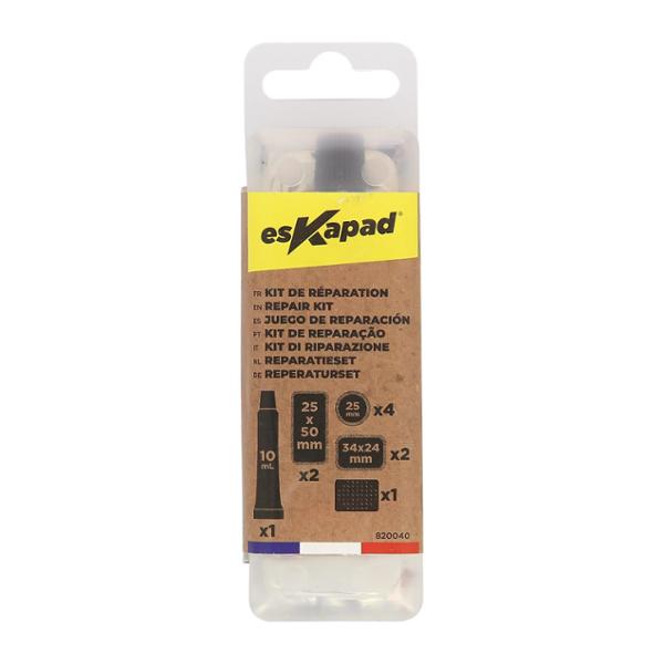 ESKAPAD bike repair kit : 8 patches + grater + glue