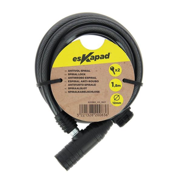 ESKAPAD key cable lock Ø12mmx1.8m